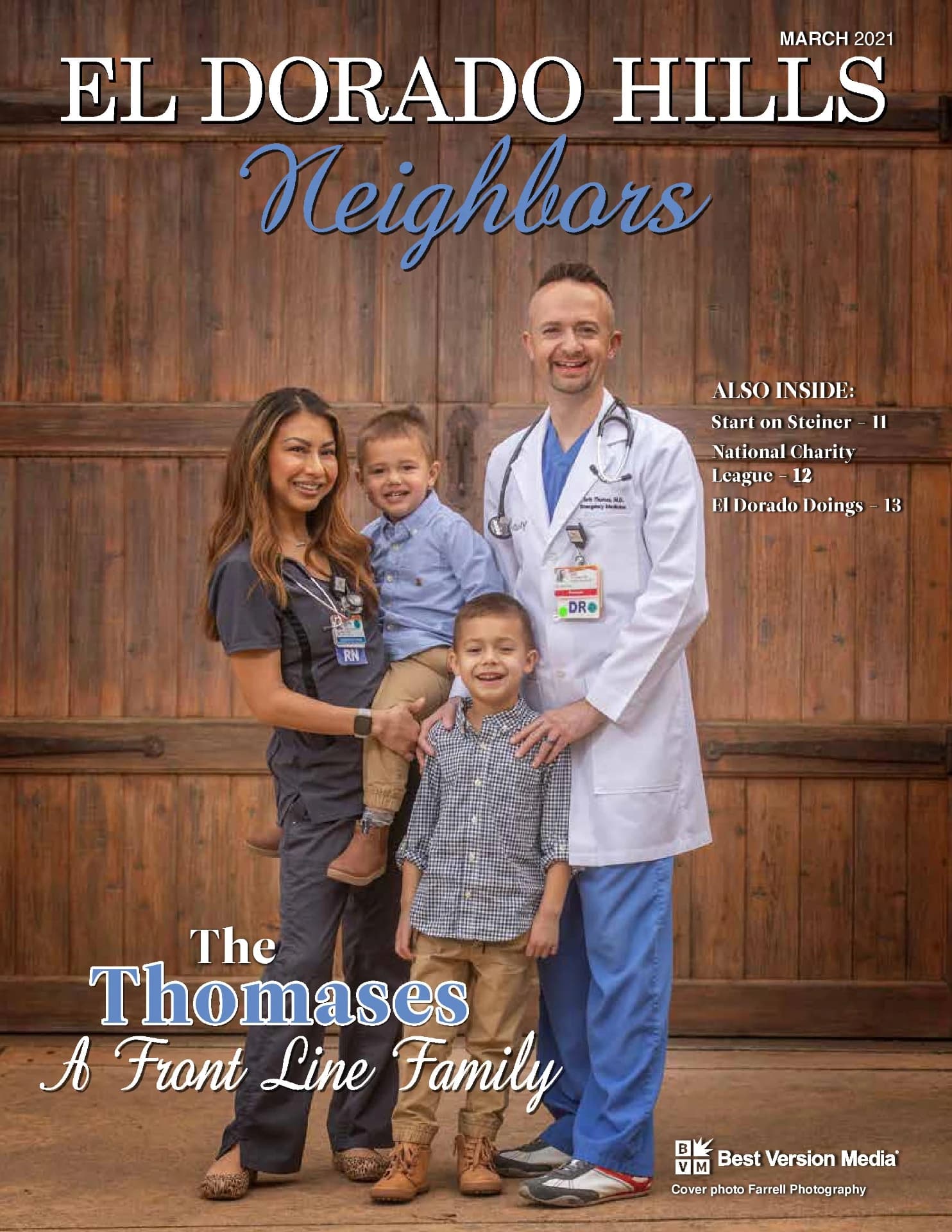 March 2021 cover of El Dorado Hills Neighbors magazine
